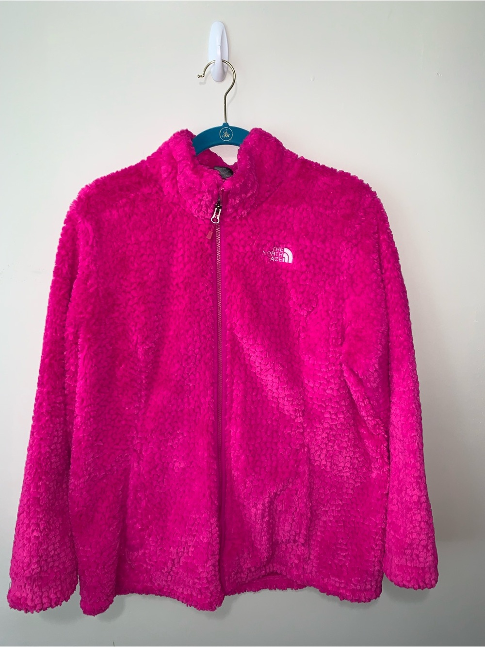 The North Face Hot Pink Plush Full-Zip Jacket